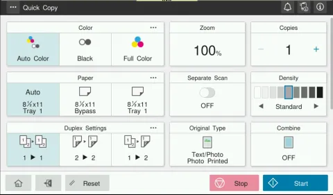 Konica-Minolta Quick Copy